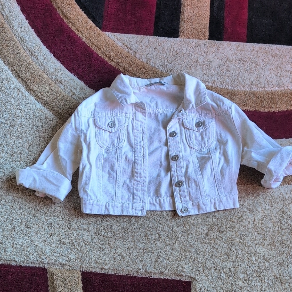 Highway Jeans Classic White Cropped Denim Jacket
